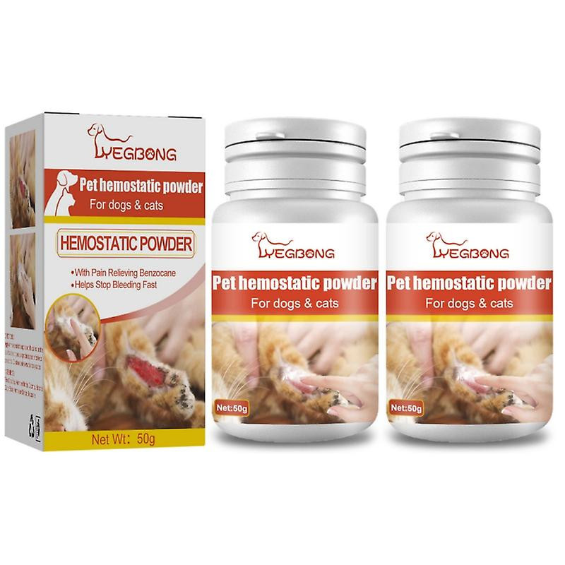 2pcs Pet Wound Care Poudre Plaie Et Soins De La Peau Pour Chat Et Chien Combat Les Infections