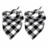 2 Pcs Dog Bandana Noël Classique Plaid Pet Bandana Foulard