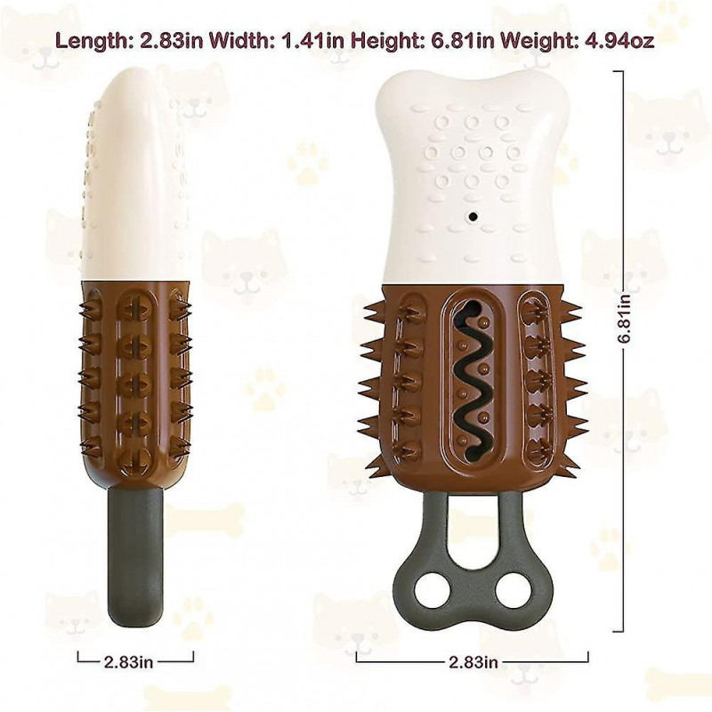 Dog Toothbrush For Heilwiy Small Medium Dogs Can Be Filled With Water Summer Cool Down Gift