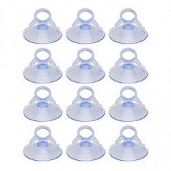 12 Pcs Air Plant Stand,Fish Tank Vacuum Suction Cups with Loops for Plants Hanging on Glass Windshi