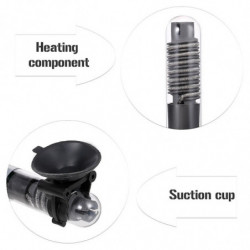 Mini Aquarium Heater Submersible Auto Thermostat Heater Fish Tank Water Heater Quartz Tube with Suct