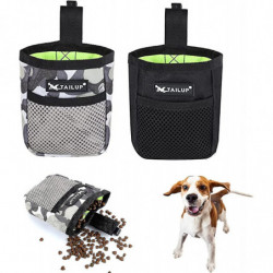 2 Pieces Small Dog Treat Bags,with Waist Belt Clip 600d Oxford Cloth Dog Walking Bag 2 Pieces Small Dog Treat Bags,with Waist Belt Clip 600d Oxford Cloth Dog Walking Bag