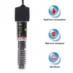 Mini Aquarium Heater Submersible Auto Thermostat Heater Fish Tank Water Heater Quartz Tube with Suct