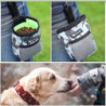 2 Pieces Small Dog Treat Bags,with Waist Belt Clip 600d Oxford Cloth Dog Walking Bag