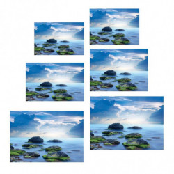 1pc Aquarium Fish Tank Sticker Pvc Adhesive Background Decoration Xs