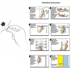 1pc Aquarium Fish Tank Sticker Pvc Adhesive Background Decoration Xs