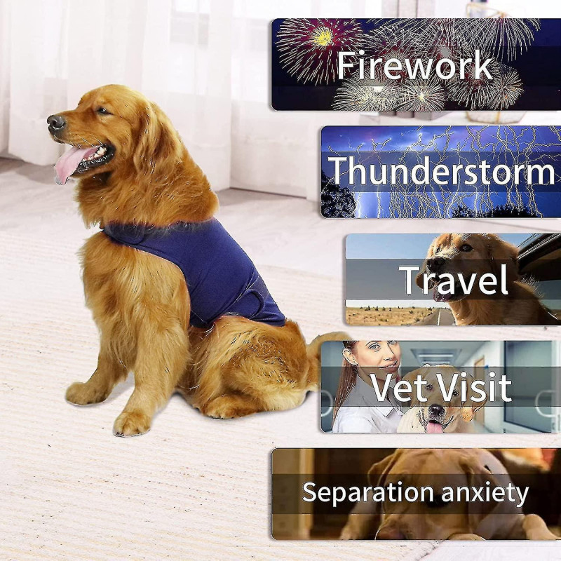 Manteau de soulagement de l’anxiété de chien de confort, gilet calmant d’anxiété de chien pour l’orage, voyage, [...]