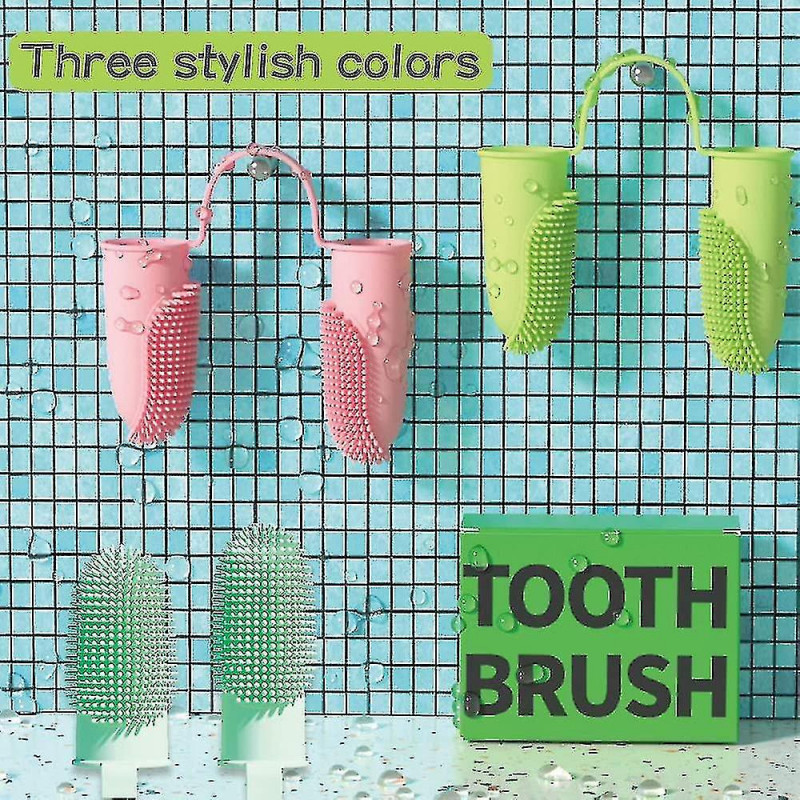 3 Pack brosse à dents pour chien, 2 têtes Brosse à dents douce pour animal de compagnie pour chien Chat pour un [...]