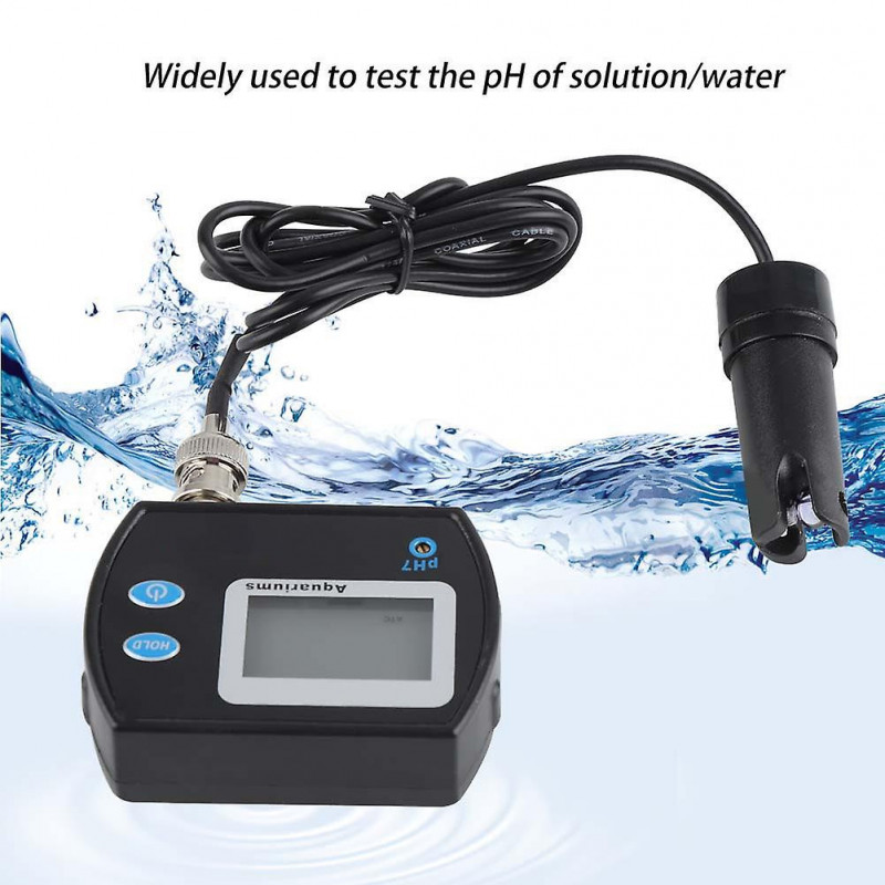 Portable LCD Digital PH Meter Aquarium Pool Hydroponics Water Monitor EU 220V