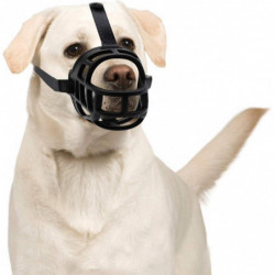 Muselire pour Chiens, Museau en Silicone Souple pour Chiens, Boucle en Nylon Rglable, Museau D'entranement [...]