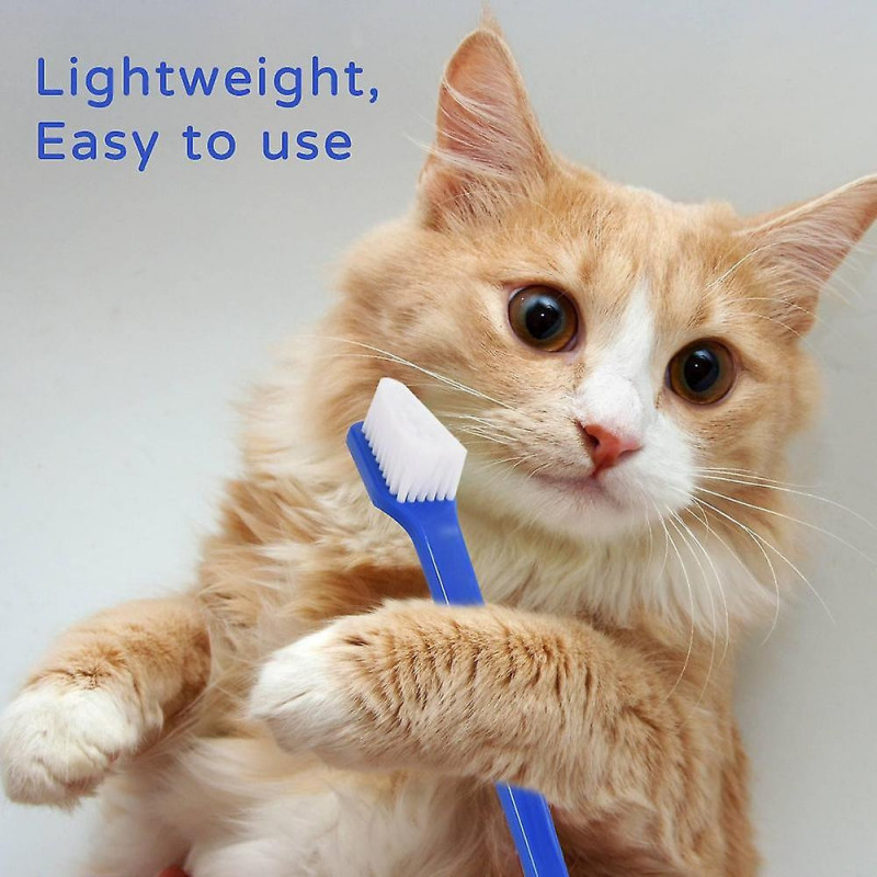 50 Piece Cat Dog Pet Toothbrush Set Double Headed Convenient Dental Finger Brushes For Safe Dog Cat