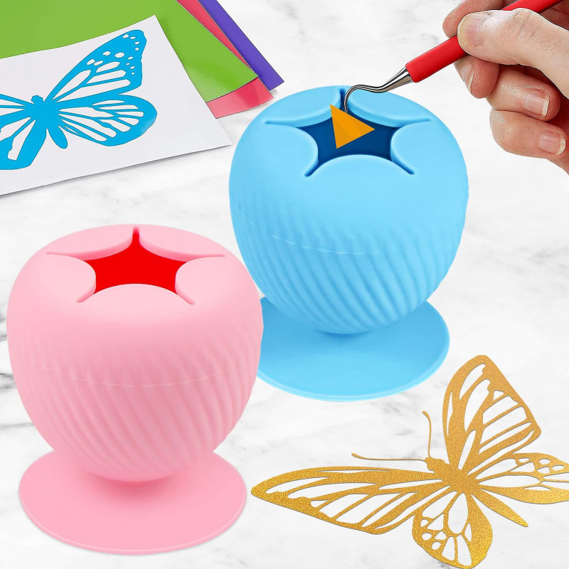 1 Pack Vinyl Scrap Collector with Suction Cup, for Vinyl Disposing,Weeding Tools for Vinyl,Adhesive