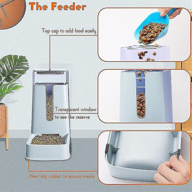 Cat Er And Cat Dispenser In Set 2 Packs Compatible With Pets Grey