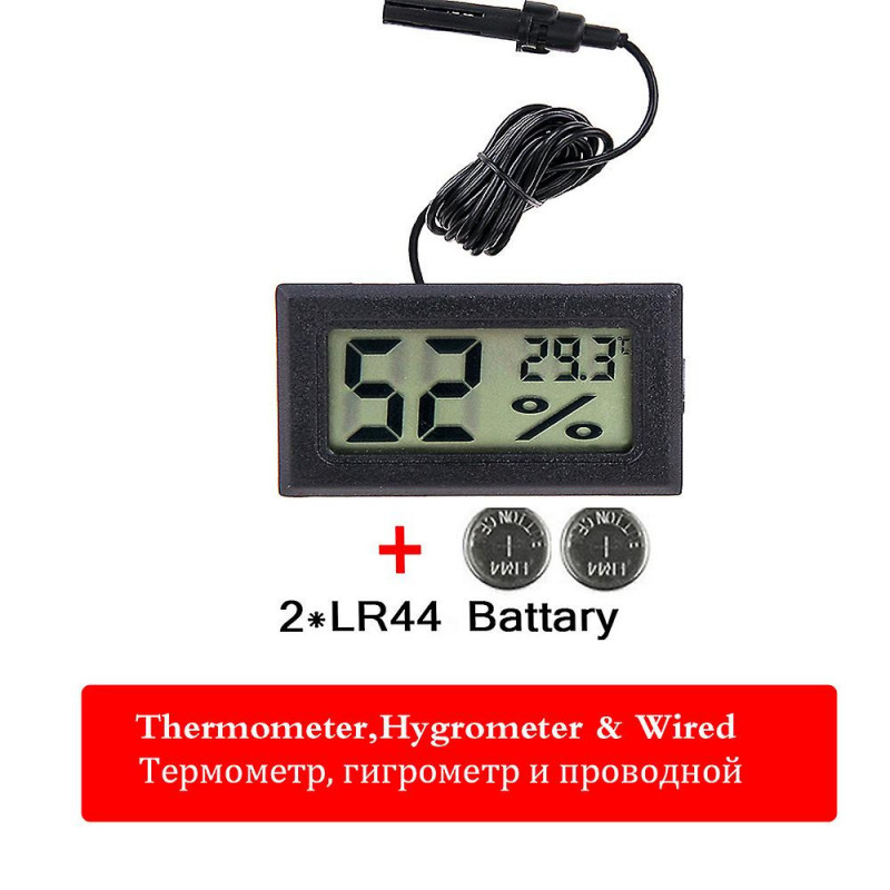 Digital Lcd Thermometer Sensor Convenient Hygrometer Gauge Indoor Refrigerator Aquarium Monitoring Display [...]