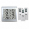 3pcs C/f Max Alarm Temperature Meter Weather Station Tester Wireless Lcd Digital Thermometer Hygrometer For [...]
