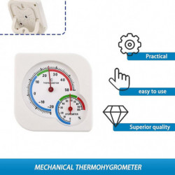 Classic Homeuse Indoor Outdoor 2 In 1 Mini Accurate Wet Hygrometer Humidity Thermometer Temperature Meter Mechanical