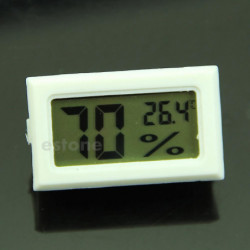 White Mini Digital Lcd Thermometer Hygrometer Humidity Temperature Meter Whosale&dropship-black