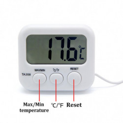 Thermometer Digital Thermo Temperature Meter With Probe Sensor Cablerefrigerator Aquarium Kitchen Electronic Lcd