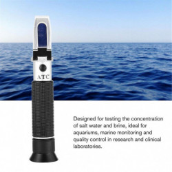 Handheld Dual Scale Sea Water Salinity Refractometer Meter Salimeter 0~10% Measurement Tool For Aquarium Seawater [...]