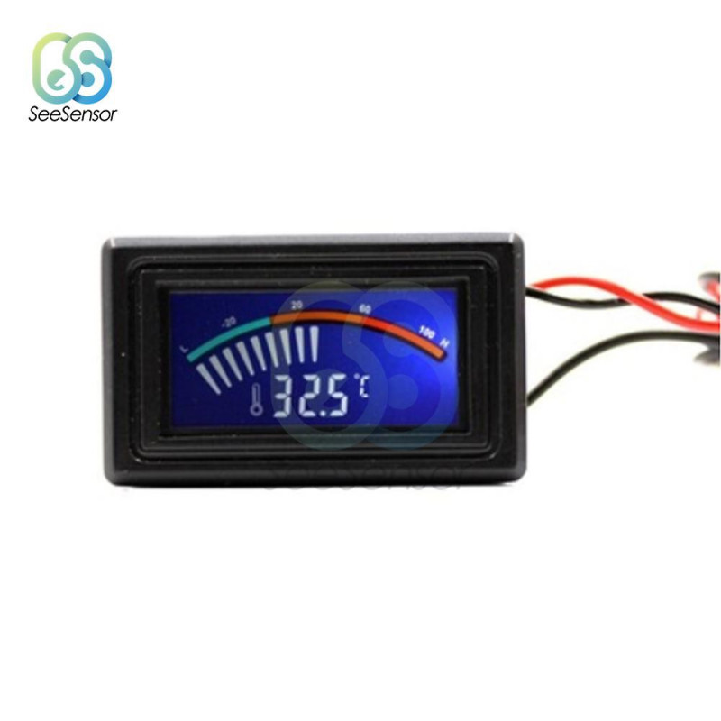 Lcd Pointer Digital Thermometer Car Water Temperature Meter Gauge C/f Ntc Sensor For Computer Case Air [...]