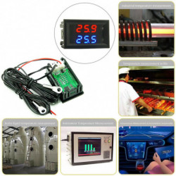 Dc4-28v High-precision Led Temperature Meter Detector Sensor Dual-display Digital Car Thermometer Ntc Metal [...]