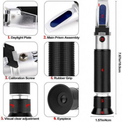 Portable Salinity Meter Salinometer Water Quality Refractometer Gauge Atc Digital Water Salinity Tester For Pools [...]