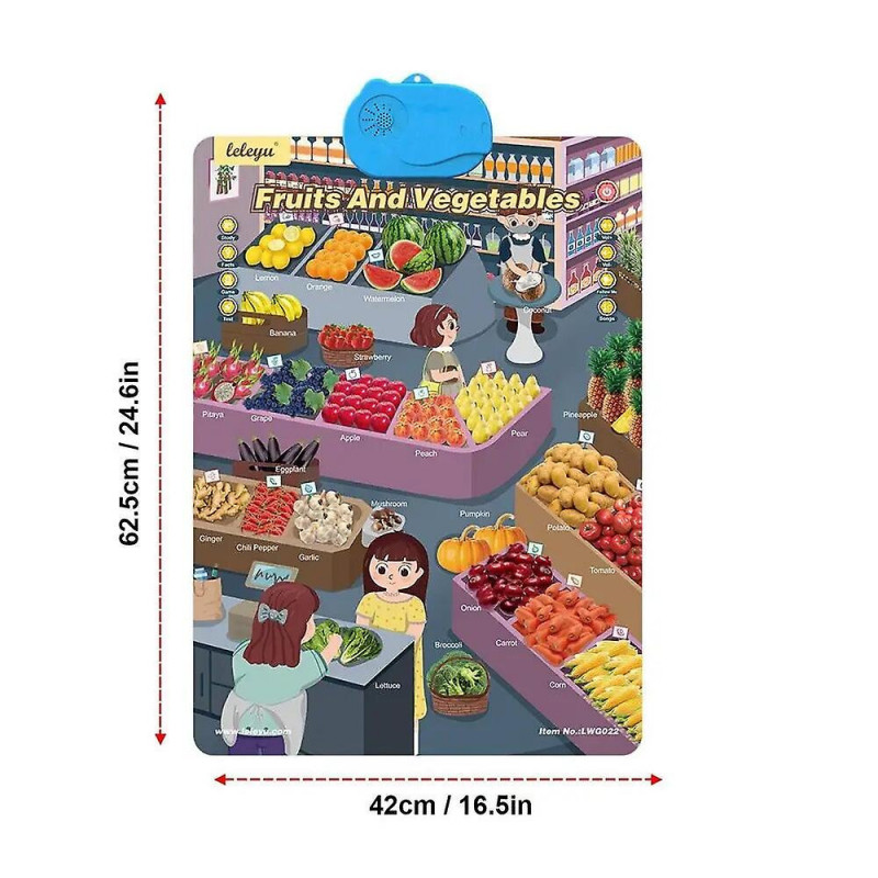 Educational toys alphabet poster interactive educational poster toy chart kindergarten learning poster interactive [...]