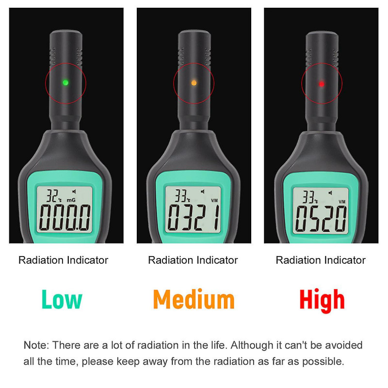 Fuyi fy876 détecteur de rayonnement électromagnétique portable moniteur emf mètre domestique haute précision [...]