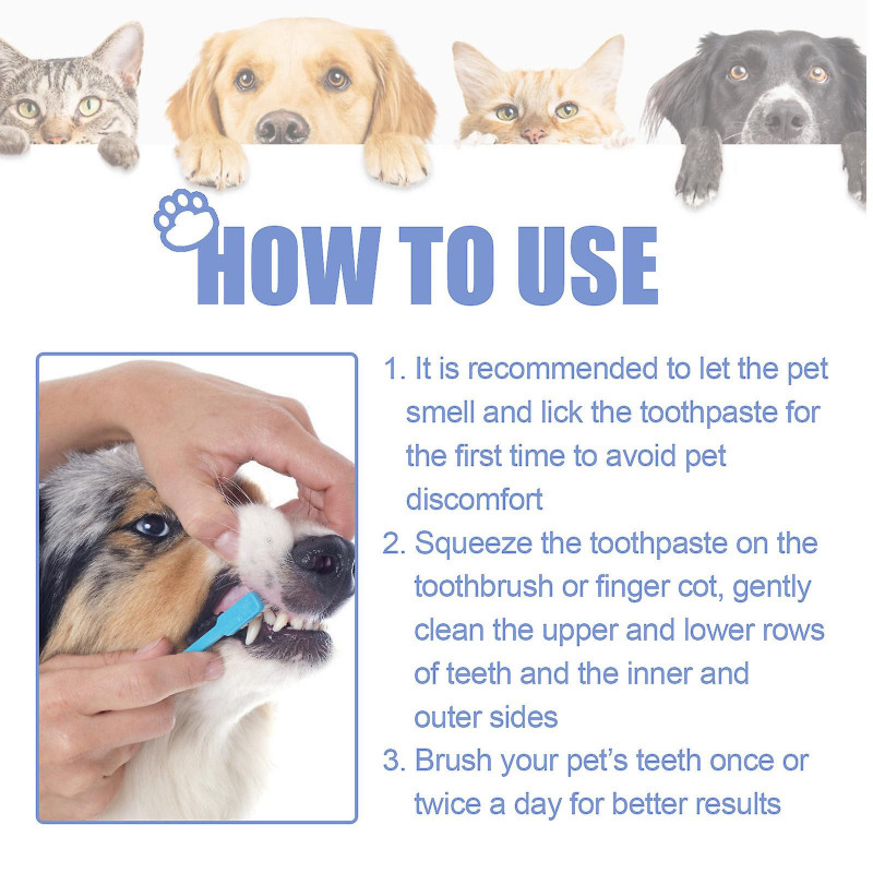 100g Pet Dental Cares Toothpaste For Dog Cat, Pet Toothpaste Clean Mouth Odor Tartar Tooth Stains, Dog Gum Care [...]