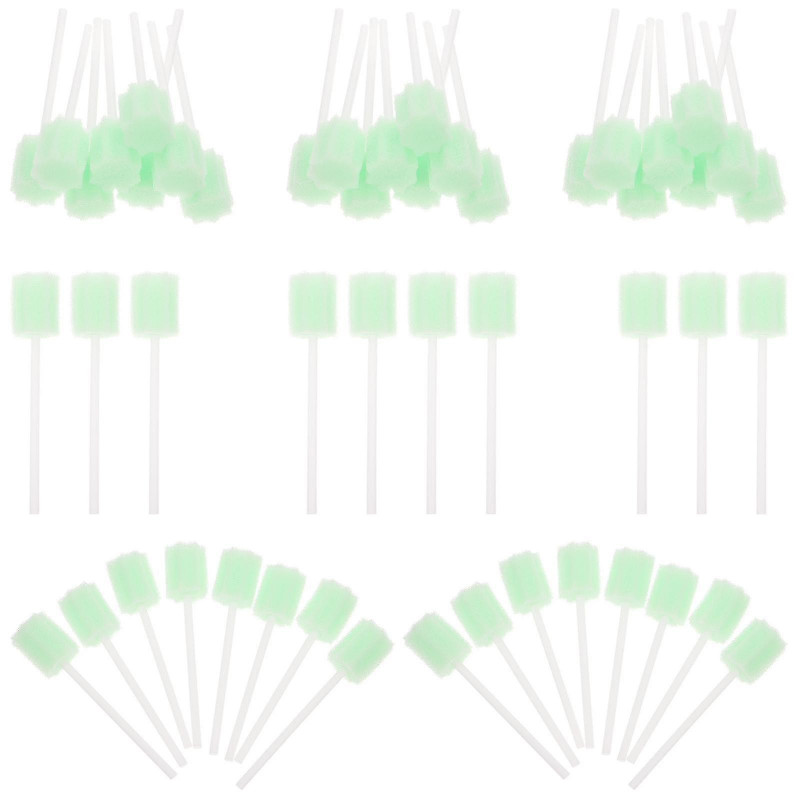 50pcs Disposable Oral Care Sponge Sticks Oral Care Products Oral Care Supplies Tw