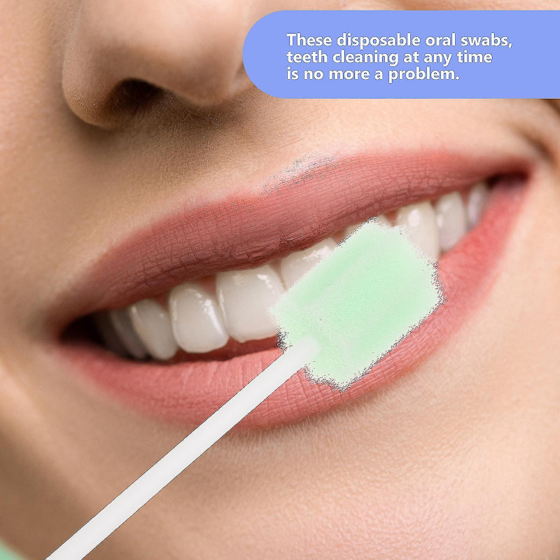 50pcs Disposable Oral Care Sponge Sticks Oral Care Products Oral Care Supplies Tw