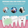 50pcs Disposable Oral Care Sponge Sticks Oral Care Products Oral Care Supplies Tw