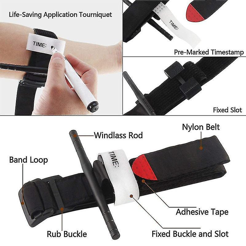 Tourniquet médical à commande rapide d’urgence utilisé pour la trousse de premiers soins en plein air Rescue [...]