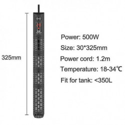 Aquarium Heater Submersible Fish Tank Lcd Display Digital Réglable Water Heating Rod Contrôle de température [...]