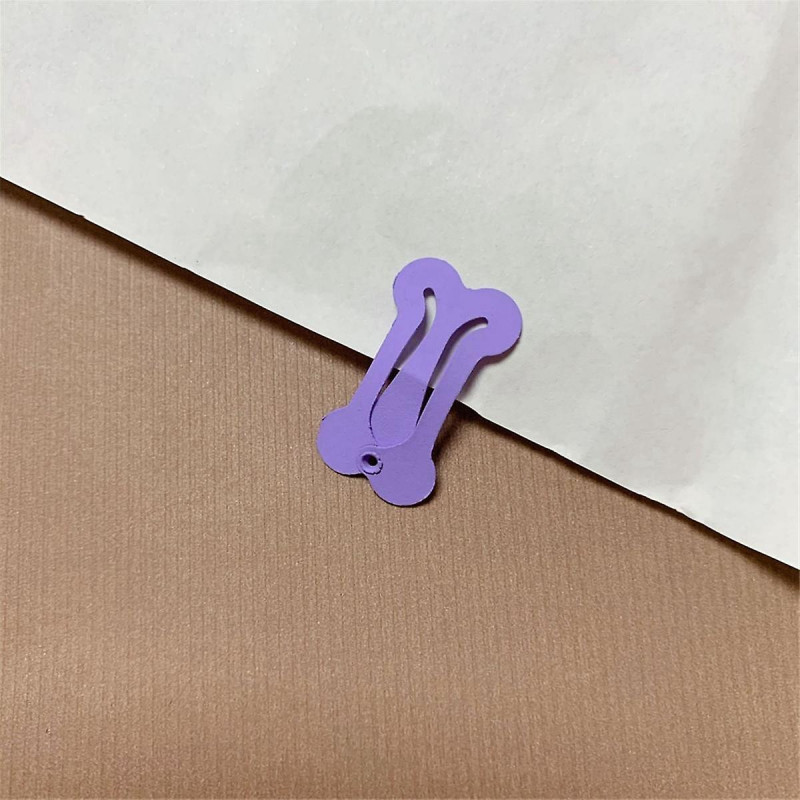 Cute Dog Hairpin Colorful Bone Shape Hairpin Pet Small Dog Hair Clips for Chihuahua Pug Grooming Dog Accessories-A