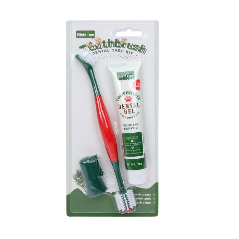 3 in 1 Pet Dog Toothpaste Toothbrush Finger Brush For Pet Oral Care Set