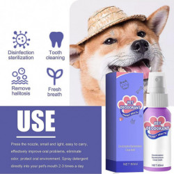 Spray oral, Spray nettoyant pour les dents pour chiens et chats, Nettoyant pour soins de soin de l’haleine pour [...]