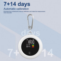 1 Set Temperature Monitor High Precision Carbon Dioxide Temperature Humidity Air Tester with Hook