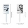 Character Sign with Bag Holder, Dog Lawn Sign, Please Clean Up After Your Pet