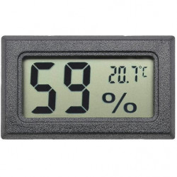 4pcs Black Mini Lcd Digital Thermometer Hygrometer Temperature Indoor Temperature Sensor