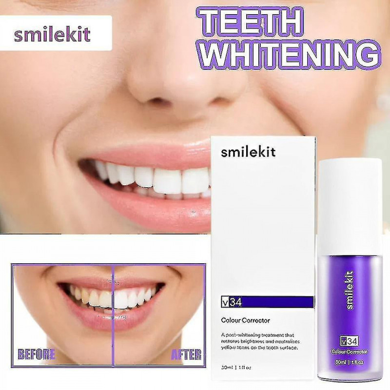 3pcs V34 Dentifrice violet 30ml