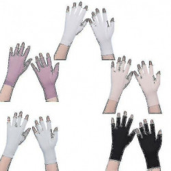 Women Gloves Summer Ladies Anti-uv Sunscreen Ice Silk Thin Mesh Breathable Driving