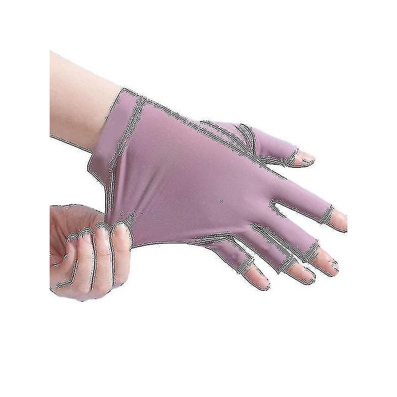 Women Gloves Summer Ladies Anti-uv Sunscreen Ice Silk Thin Mesh Breathable Driving