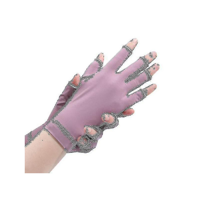 Women Gloves Summer Ladies Anti-uv Sunscreen Ice Silk Thin Mesh Breathable Driving