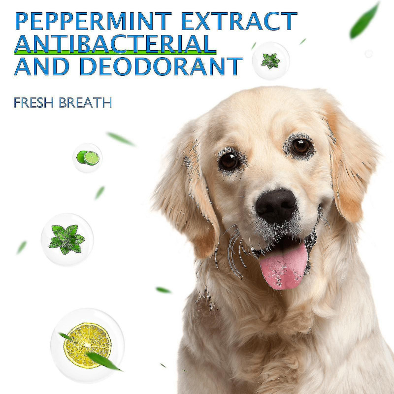 Spray nettoyant pour les dents de pet pour chiens chats, spray déodorant oral pour animaux de compagnie Pet Clean [...]