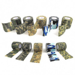 Ruban de camouflage - Rétractable, non tissé et auto-adhésif10 piècescamouflage