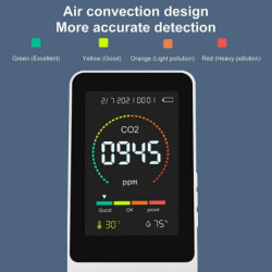 1 Set Air Quality Tester High Precision Anti-interference 3 In 1 Co2 Humidity Temperature Detector Home Supplies Mengxi