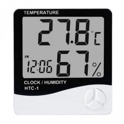 Temperature Gauge Easy To Control Multifunction White Incubators Reptile Temperature Meter For Office