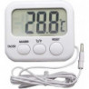 Aquarium Thermometer Fish Tank Thermometer Probe Waterproof R-without Battery (white) (1pcs)