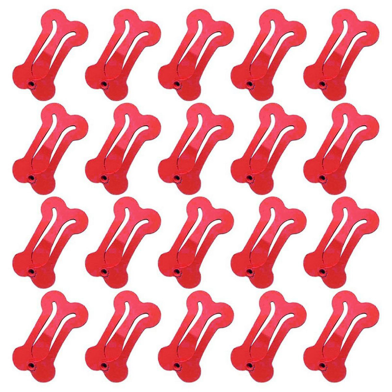 Cute Dog Hairpin Colorful Bone Shape Hairpin Pet Small Dog Hair Clips for Chihuahua Pug Grooming Dog Accessories-E